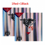 Reaktorius TORNADO V5 40+ (Lipni, Forhend kilpa) Stalo teniso guminė stalo teniso kempinė su ITTF patvirtinta 1Red+1Black