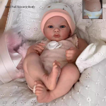 Miela 48 cm Bebe Reborn lėlė pieva, tikrovi&scaron;ka 3D dažyta matoma vena, pilna vinilo emuliacija lėlė, pie&scaron;iama rankomis, plaukams princesė, mink&scaron;ta miela lėlė lėlytė kūdikiui Full silicone girl