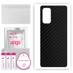 apgo Protective Skin Sticker for the back compatible with vivo V19 (Indonesia), Wrap Film, Foil, Vinyl - Pattern Carbon Black