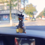 Anime automobilio interjero dekoravimas Juokingi skraidantys vabzdžiai Laikykite mano kaimyną Totoro skraidančią lėlę galinio vaizdo veidrodžio pakabukas