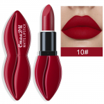 Natūralūs lygūs matiniai vandeniui atsparūs Velvet Nude lūpų dažai Sexy Red Brown Lip Stick Pigments Makiažo lūpų blizgesys Ilgalaikis Profesionalus 01