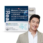 The Real Memory Capsule Phosphatidylserine + Ginkgo nutritional supplement, 60 capsules, 1 unit, Korean essential health food