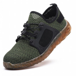 Apsauginiai batai Vyri&scaron;ki Nauji plieniniai pir&scaron;tai Vyri&scaron;ka apsauginė avalynė Darbo Vyri&scaron;ki Batai Apsauginiai Batai Vyri&scaron;ki Darbiniai Batai Pramu&scaron;ami Darbiniai Sneaker 40 žalia