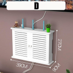 Didelės belaidžio Wi-Fi mar&scaron;rutizatoriaus lentynos laikymo dėžutės Kabelio maitinimo plius laidų laikiklis