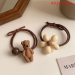 Spalvingi plauku tra&scaron;kučiai karamelės spalvos lankelis karoliukai gėlės plaukų virvė