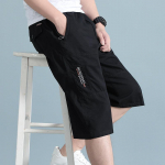 Vyri&scaron;ki krovininiai &scaron;ortai Vasariniai bėgimo &scaron;ortai Vyri&scaron;ki laisvi darbo laisvalaikio medvilninės trumpos kelnės Vyri&scaron;kas plius dydis 6XL 3XL juoda