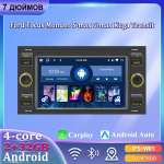 7 colių automobilio radijas Android Carplay, skirtas Ford Focus 2007 Mondeo S-max C MAX Kuga Galaxy Fiesta Transit Fusion automobilių multimedijos grotuvas Autoradio 2+32GB 2+32GB juoda