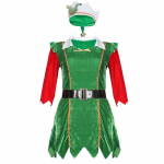 Žalias Moterų Kalėdų Cosplay Moteri&scaron;kas Kalėdinės Eglutės Kostiumas Karnavalo Purimo parado scenos &scaron;ou Maskaradas Vaidmenų žaidimo vakarėlio suknelė Free Size