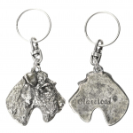 Fox Terrier Wire - Silver-plated dog pendant, handbag decoration, backpack pendant by Art-Dog brand sidabras