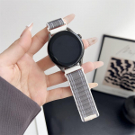 Nailoninis kilpinis dirželis, skirtas Samsung laikrodžiui 6/5/5Pro 4/6 klasikiniam Huawei laikrodžiui 4/3/GT3 20 mm 22 mm apyrankės apyrankė Amazfit GTS/GTR 4 3 20mm balta