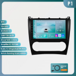 Hizpo 9 colių Carplay 4G 2Din Android 13 automobilių radijas, skirtas Mercedes Benz CLC W203 C-Class C180 C200 CLK200 CLK W209 Intelektualus ekranas vaizdo grotuvas GPS DSP P1 4Core 1G 32G