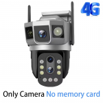 LS VISION 4G SIM kortelės trijų ekranų IP kamera 10x optinio priartinimo PTZ automatinio sekimo vandeniui atspari lauko namų CCTV apsaugos apsaugos kamera 4G Camera