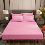 Puikus flanelinis paklodė žiemai, &scaron;iltas koralų vilnos čiužinio užvalkalas Mink&scaron;tas kvėpuojantis lovos užvalkalas, neįskaitant pagalvės užvalkalo Bed sheet (90x200x25cm) rožinė