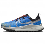 Nike React Pegasus Trail 4 &Scaron;viesiai mėlyni Metali&scaron;ko Sidabro Moteri&scaron;ki Bėgimo Takelio Raudoni Juodi Sportbačiai DJ6159-401 36