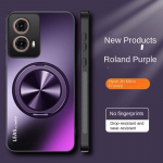 Dėklas Motorola Moto Edge 50 40 30 Neo Kietas Matinis Su Žiedu Stovu Magnetinis Apsauginis Galinis Dangtelis Moto edge 50Pro Ultra Fusion For Edge 50 Neo