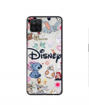 Coque - Maniacase - Samsung Galaxy A12 - Silicone - Souple - Disney personnages Stitch Ariel Dumbo