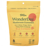 Plant People, Wonderday&reg;, mushroom gummies, wild raspberry, 60 gummies