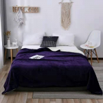 Dviejų sluoksnių koralų vilnos žiemos antklodė su ėriuko vilna - 50 x60 flanelinė kompozicinė antklodė. 1.5*2m (2.6 lbs)