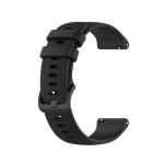 20 mm 22 mm silikoninė laikrodžio apyrankė, pakeičiama dirželio keitimo apyrankė, skirta Garmin Active Huami Amazfit Samsung Galaxy Watch 20mm juoda