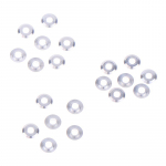 20 vnt. Mini metalinės poveržlės tarpinės &scaron;im&scaron;os tarpikliai 520 rutuliniam guoliui kreipiančiam ratukui rieduliui 94768 atsarginės dalys Tamiya 4Wd RC automobiliui sidabras