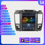 Ossuret Android automobilio radijas Nissan Tiida C11 2004 - 2013 Multimedia 9.7colių vertikalus ekranas Carplay Android Auto I&scaron;manusis multimedijos grotuvas RDS S4 8Core 4G 32G