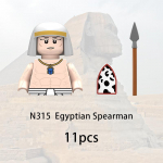 11 vnt. Viduramžių Teutonų riterio konstruktorius Senovės Egipto kareivio figūrėlė Karinis pilies ginklas Priedai Kaladėlės Žaislas Vaikui Dovana N321
