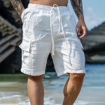 Vyri&scaron;ki sportiniai medvilniniai lininiai laisvalaikio &scaron;ortai Laisvalaikio pižamos ki&scaron;eniniai bėgimo &scaron;ortai kelnės XXXL