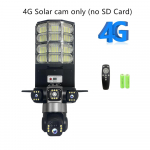 4G Saulės Monitorius Multifunkcinis Mažos Galios Nuotolinio Valdymo Gatvių Ap&scaron;vietimas WIFI I&scaron;mani Trijų Ekranų Kamera 【With RC】4G camera only juoda