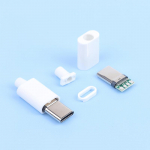 2 komplektai Type-C Mirco Usb 3.1 didelės srovės greito įkrovimo jungtis ki&scaron;tukas vyri&scaron;kas DIY remonto priedai balta