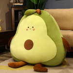 Didelis Avokado Įdarytas Pliu&scaron;inis Žaislas Kawaii Vaisių Lėlė Animacinis Pagalvė Mink&scaron;ta Pliu&scaron;inė Pagalvėlė Vaikas Kūdikis Mergaitės Gimtadienio Dovana 65cm balta