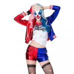 Helovino Savižudžių būrys Kostiumas Harley Quinn Klounas Areen Quinze Cosplay Kostiumas S