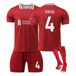 2425 Liverpulio namų mar&scaron;kinėliai Sportinės komandos uniformų komplektas Futbolo treniruočių kostiumų rinkinys 20
