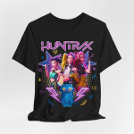 Huntrix mar&scaron;kinėliai, ry&scaron;kūs unisex mar&scaron;kinėliai, grafiniai mar&scaron;kinėliai vyrams ir moterims, trumpas XL