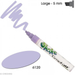Graph'it shake 5 mm Marqueur peinture Graph'it Shake &agrave; base d'eau, - Couleur : Bleu lilas - Code : 6120 - Pointe : large - ous
