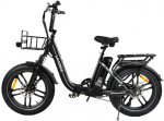 2026 New C05 pro Fold Electric Bike 500W Motor 36V 13AH City Travel Commute Electric Bicycle 20*4.0 Inch Tire USB phone charging. 500W 36V 13AH-White