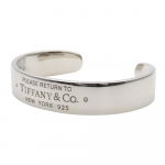 Used TIFFANY&Co. bracelet Narrow cuff Return to Silver925/diamond 31.7g Silver 2PD