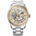 Orient Star Automatinis Modernus Skeletas Pagamintas su Atviru &Scaron;ampano Aukso RK-AV0124G Vyri&scaron;kas Laikrodis, Dizainas, Mechaninis, Japonija, 2 Metų Gamintojo