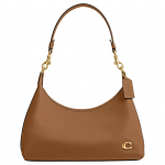 Coach Juliet 30 Metalinis logotipas Užsegimas užtrauktuku Odinė rankinė, rauginta pir&scaron;tinėmis Moteri&scaron;kos rankinės Medaus rudumo CR981-B4T7J Basic Set (Bag+Dust Bag)