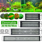 30/40/60/90cm prailginama vandeniui atspari spaustuku tvirtinama lempa 40-130CM akvariumui itin plonos LED lemputės akvariumo ap&scaron;vietimas vandens augalų &scaron;viesa 40cm 45led