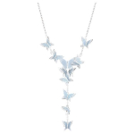 Swarovski Lilia Y formos mažas drugelio pakabukas Imituotas kristalas Rodžiu padengtas karoliai Moteri&scaron;ki karoliai Mėlyna 5662179 Box (Random Color)