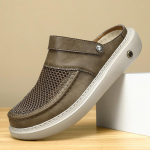 Vasaros vyri&scaron;ki sandalai Natūralios odos vyri&scaron;ki laisvalaikio batai Lauko vyri&scaron;ki odiniai sandalai vyrams Paplūdimio batai Romėni&scaron;ki vyri&scaron;ki batai 38 chaki