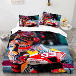 3D Spausdintas Marc Marquez 93 Patalynės Komplektas Antklodės Užvalkalas Karali&scaron;kojo Dydžio Karalienės Dydžio Berniukams Suaugusiems Patalynė Antklodė Pagalvės Užvalkalas 70x133cm 2pcs