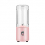 500 ml ne&scaron;iojamas trintuvas su 6 peiliais USB įkraunamas &scaron;viežių vaisių sulčių mai&scaron;ytuvas elektrinis kokteilių puodelis mielas blenderis Smoothie Ice Cru rožinė