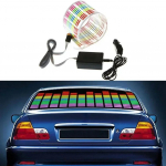 12V 45x11CM automobilio ekvalaizerio lipdukas Muzikos ritmas LED blykstės lemputė Automobilio galinio priekinio stiklo dekoratyvinės &scaron;viesos garsas suaktyvintas CHINA