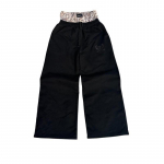 ZYLLO Y2K Retro sportinės kelnės Dvigubas juosmuo Siuvinėtas kamufliažinis ra&scaron;tas Plačios kojos Kelnės Trend Atsitiktinės Streetwear Unisex Laisvos kelnės L juoda