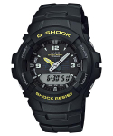Casio G-SHOCK Vyri&scaron;kas dervinis 200M atsparus vandeniui Analoginis smūgiams atsparus kvarcinis laikrodis G-100-9CM auksas