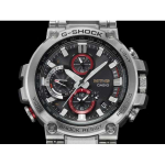 G-SHOCK MT-G MTG-B1000D-1AJF prabangus metalinis laikrodis, &bdquo;Bluetooth&ldquo;, saulės energija, radijo bangomis valdomas, sidabrinis nerūdijančio plieno, 20 ATM atsparus vandeniui, vyri&scaron;kas rie&scaron;o laikrodis
