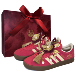 Adidas Vl Court Classic Pilni džiaugsmingo, atsparaus dilimui žemakulnio stiliaus riedlenčių batų Unisex Raudonos Auksinės KK3774(team488-) 40⅔ black