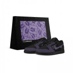 Nike Dunk Atsparūs dilimui Kvėpuojantys žemi Skateboard batai Unisex Juodi serbentų violetiniai IO7606-010(Team577-1.0-BOX) 40.5