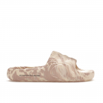 Adidas Adilette 22 &scaron;lepetės Smėlio spalvos Strata Wonder Taupe Unisex sportbačiai Kreminės Core-Black HP6516 39
